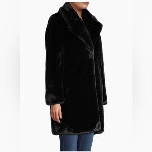 Apparis Black Stella Faux Fur Coat